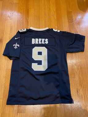 Orleans saints Brees Nike Navy and Gold Drew #9 Football Jersey
